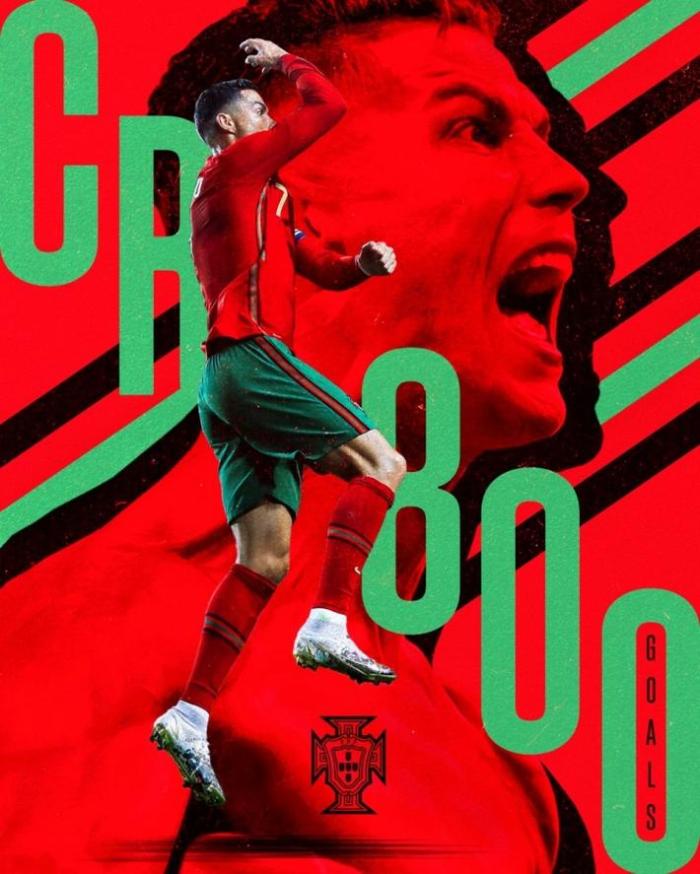 葡萄牙官推晒海报：CR7进化成CR800了！